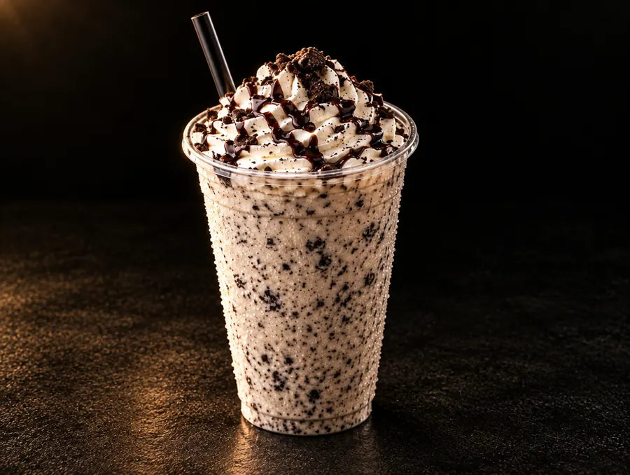 Batida de galleta Oreo con crema batida